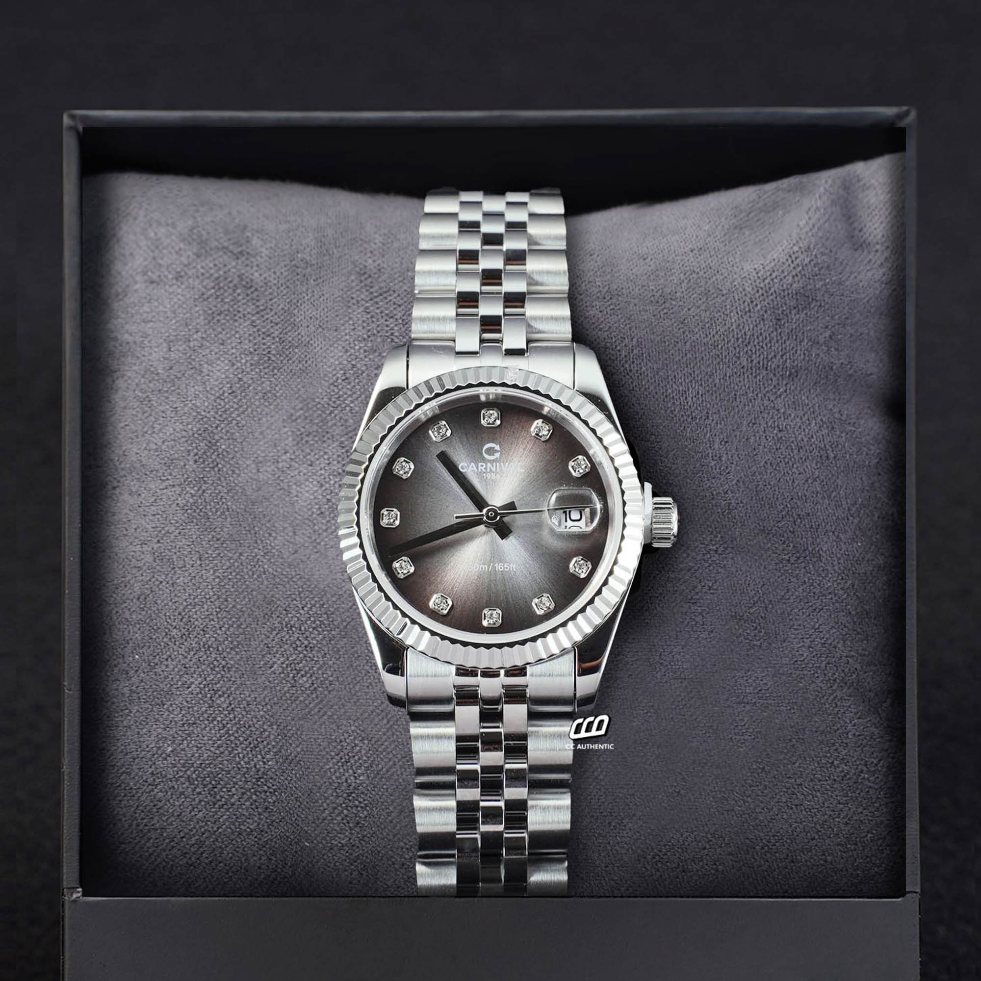 ĐỒNG HỒ NỮ CARNIVAL 8250L VT XAM QUARTZ 32MM