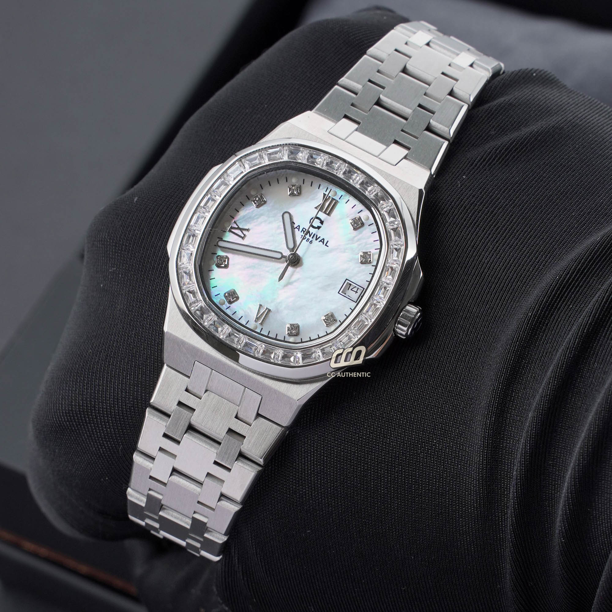 ĐỒNG HỒ NỮ CARNIVAL 8160L2 VT TK QUAZT 34MM