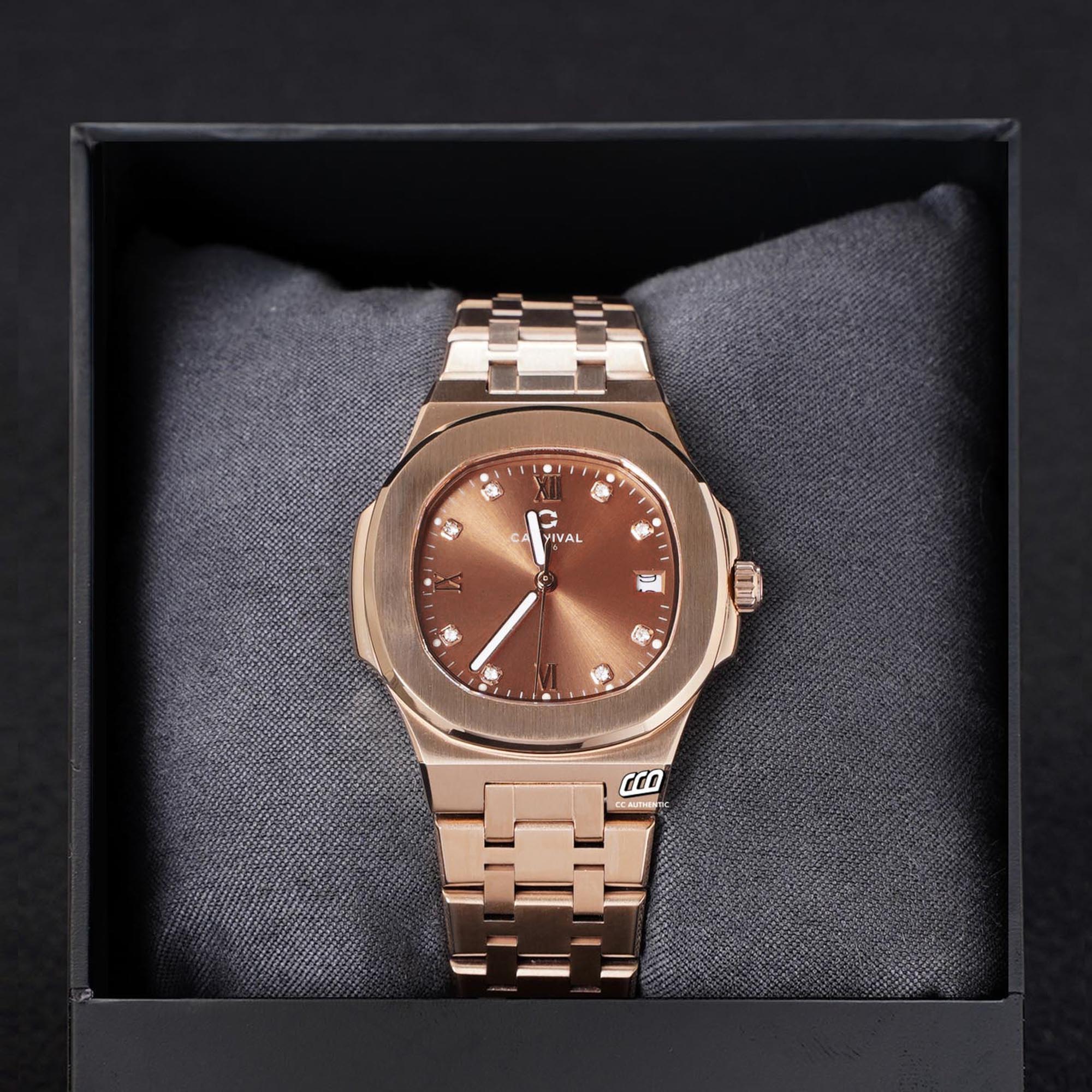 ĐỒNG HỒ NỮ CARNIVAL 8160L VH NCH QUAZT 34MM
