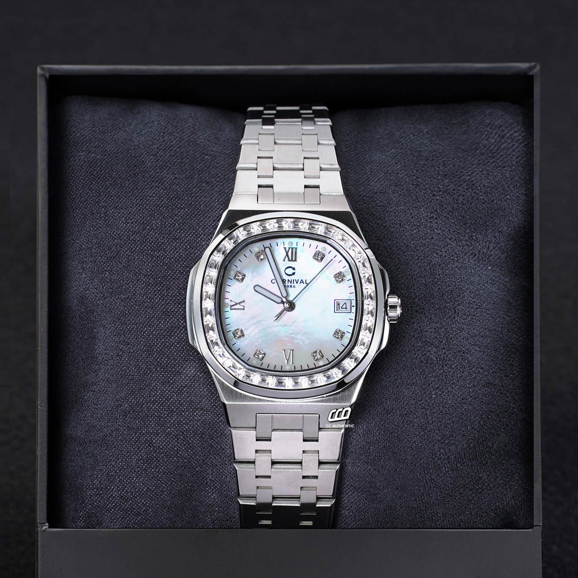 ĐỒNG HỒ NỮ CARNIVAL 8160L2 VT TK QUAZT 34MM