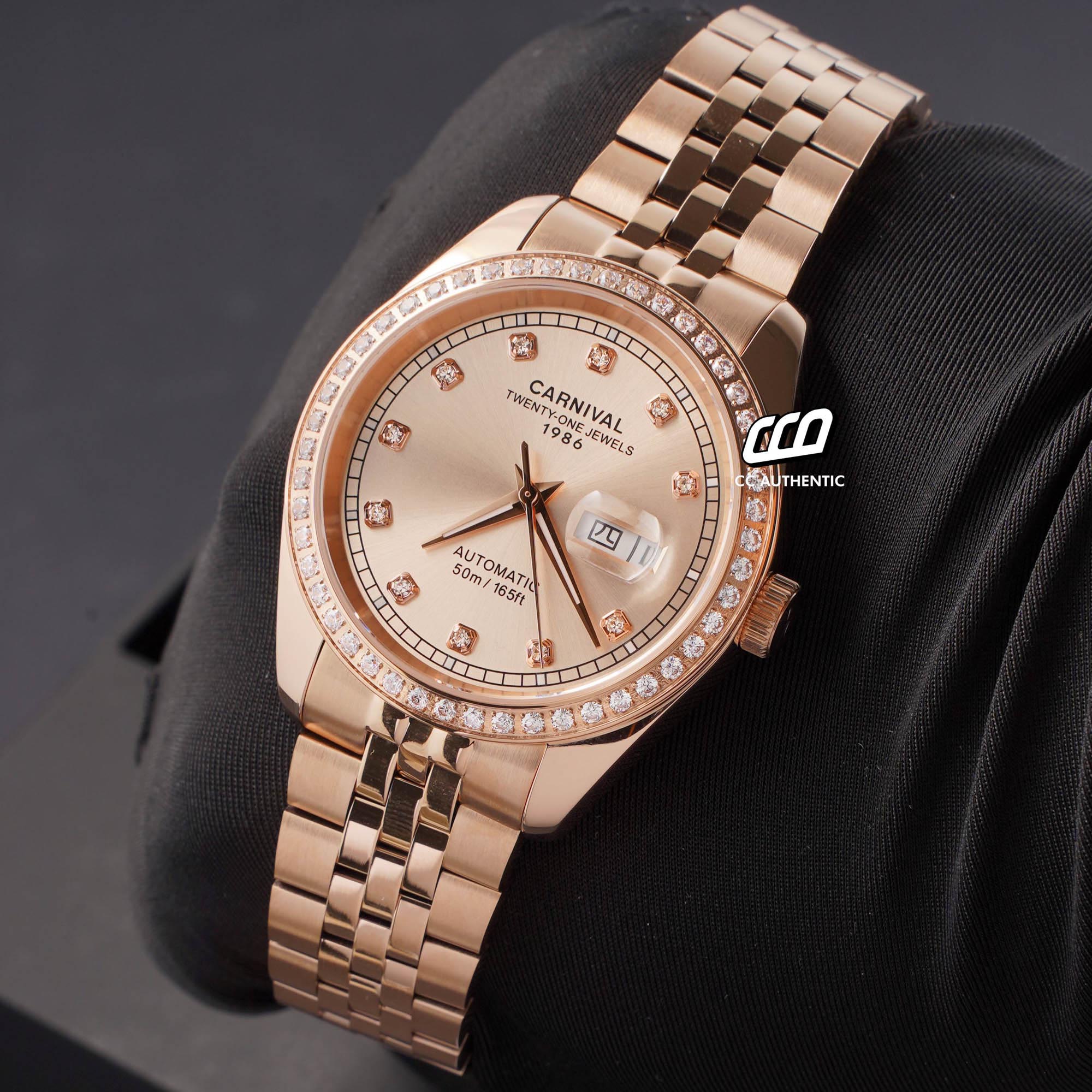 ĐỒNG HỒ NAM CARNIVAL 8131G2 VH NN AUTOMATIC 41MM