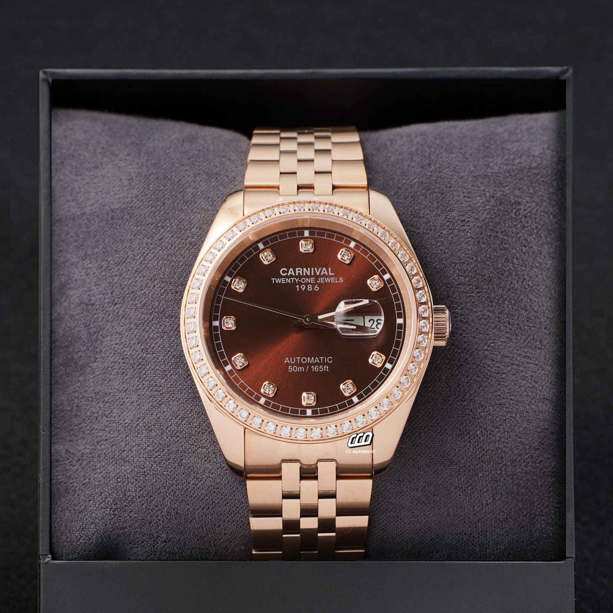 ĐỒNG HỒ NAM CARNIVAL 8131G2 VH N AUTOMATIC 41MM