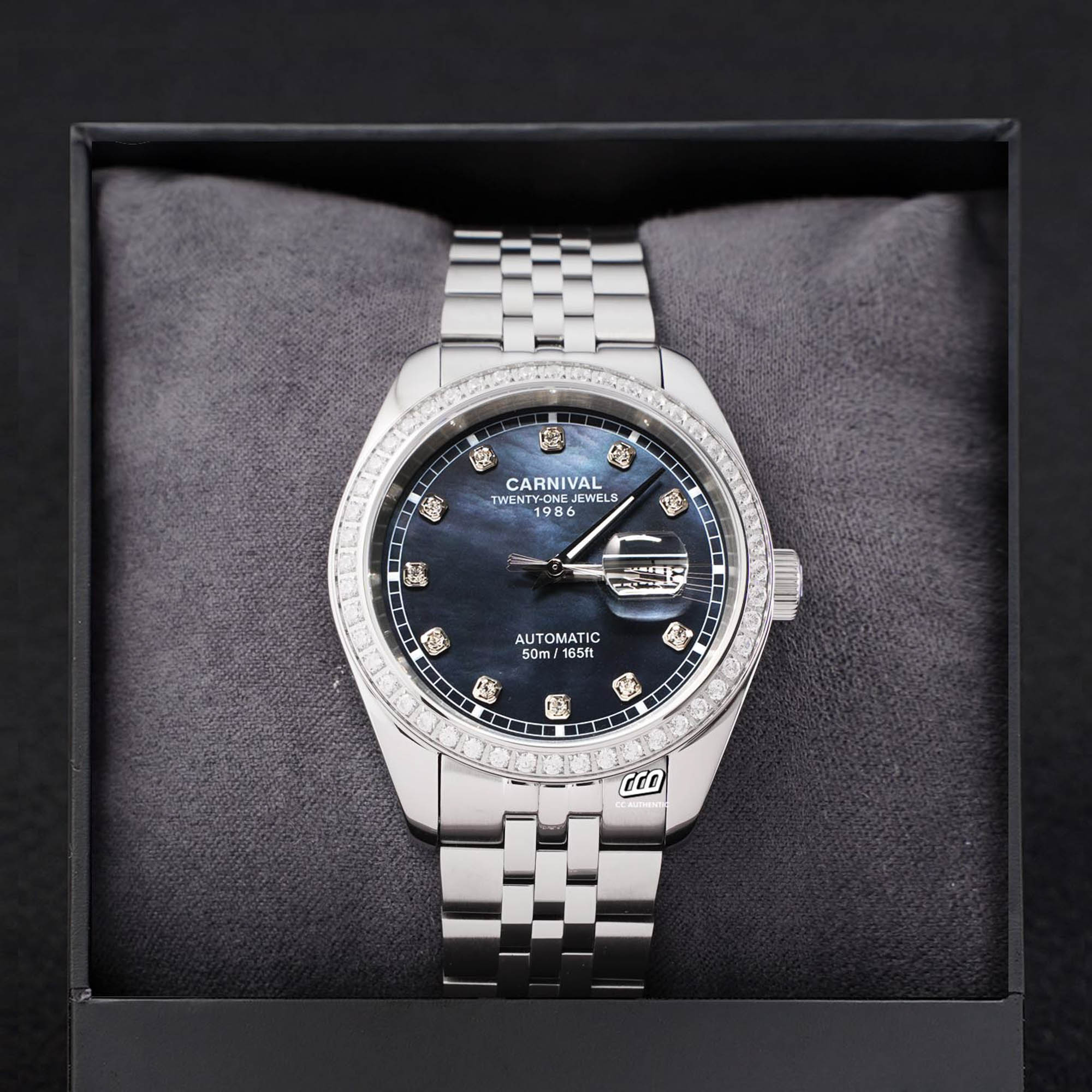 ĐỒNG HỒ NAM CARNIVAL 8131G2 VT DK AUTOMATIC 41MM