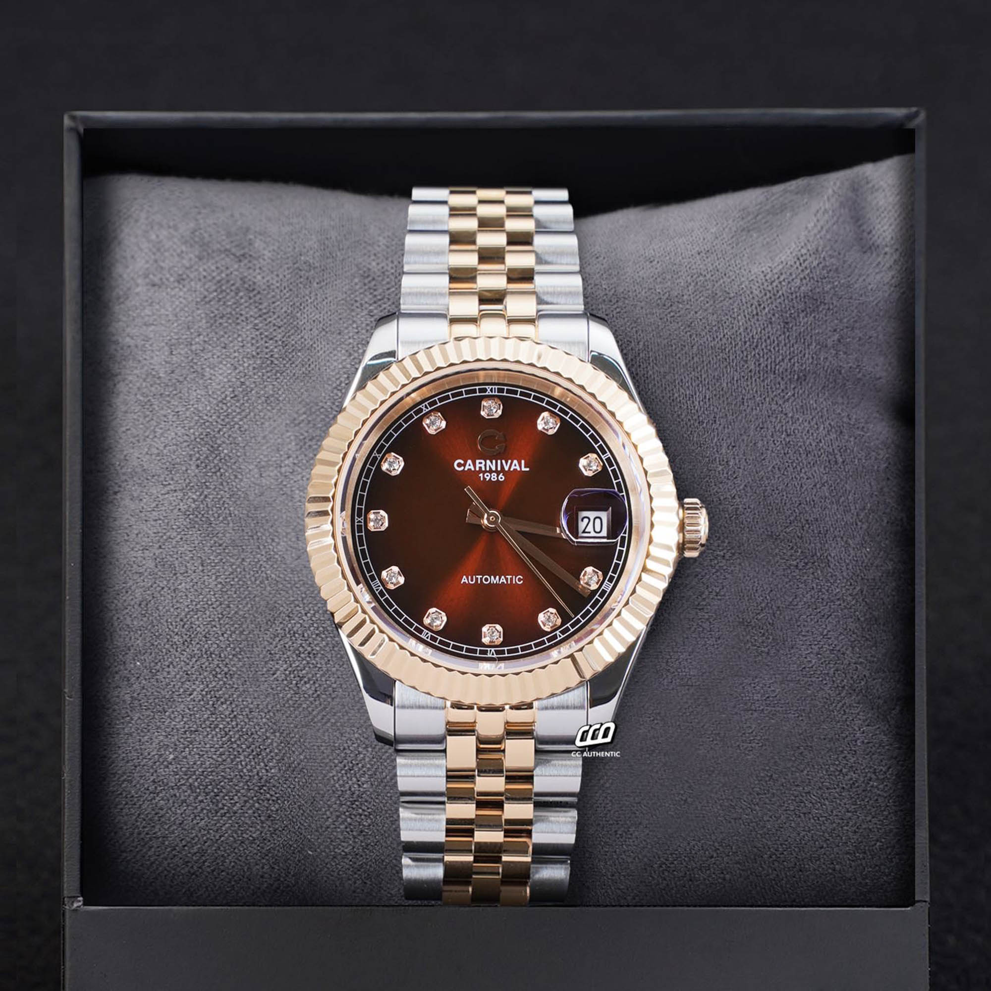ĐỒNG HỒ NAM CARNIVAL 8250G CH N AUTOMATIC 38MM