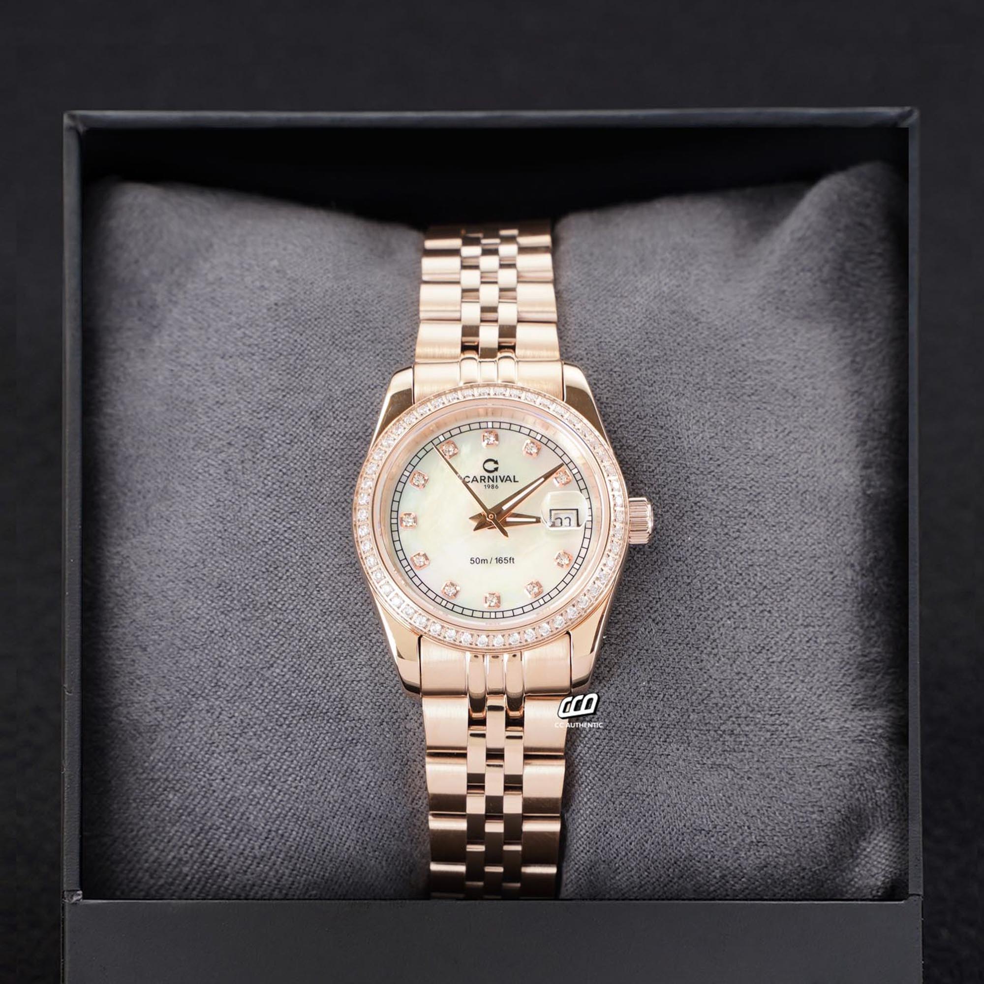 ĐỒNG HỒ NỮ CARNIVAL 8131L2 VH TK QUAZT 32MM