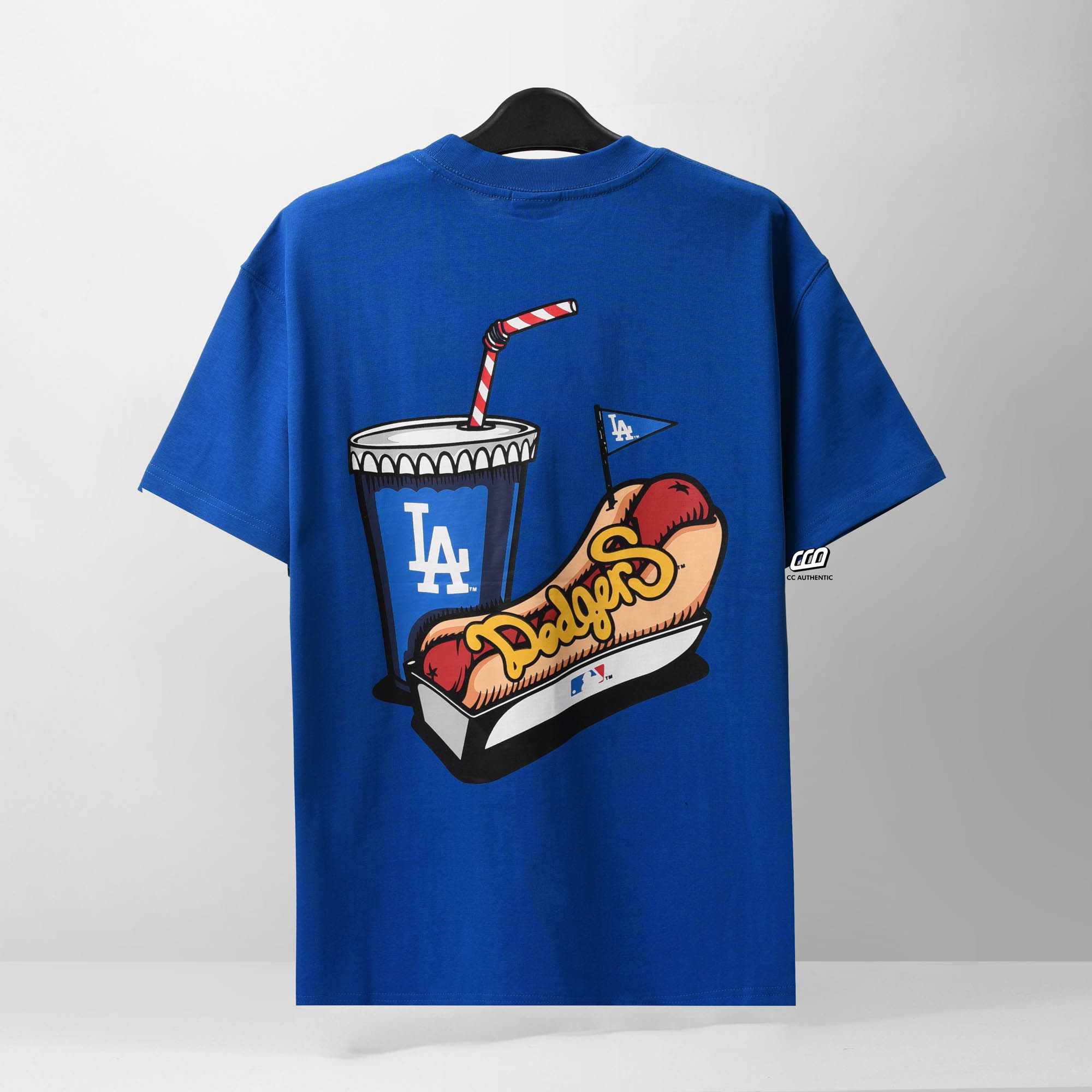 NEW ERA HOT DOG T-SHIRT - ROYAL BLUE