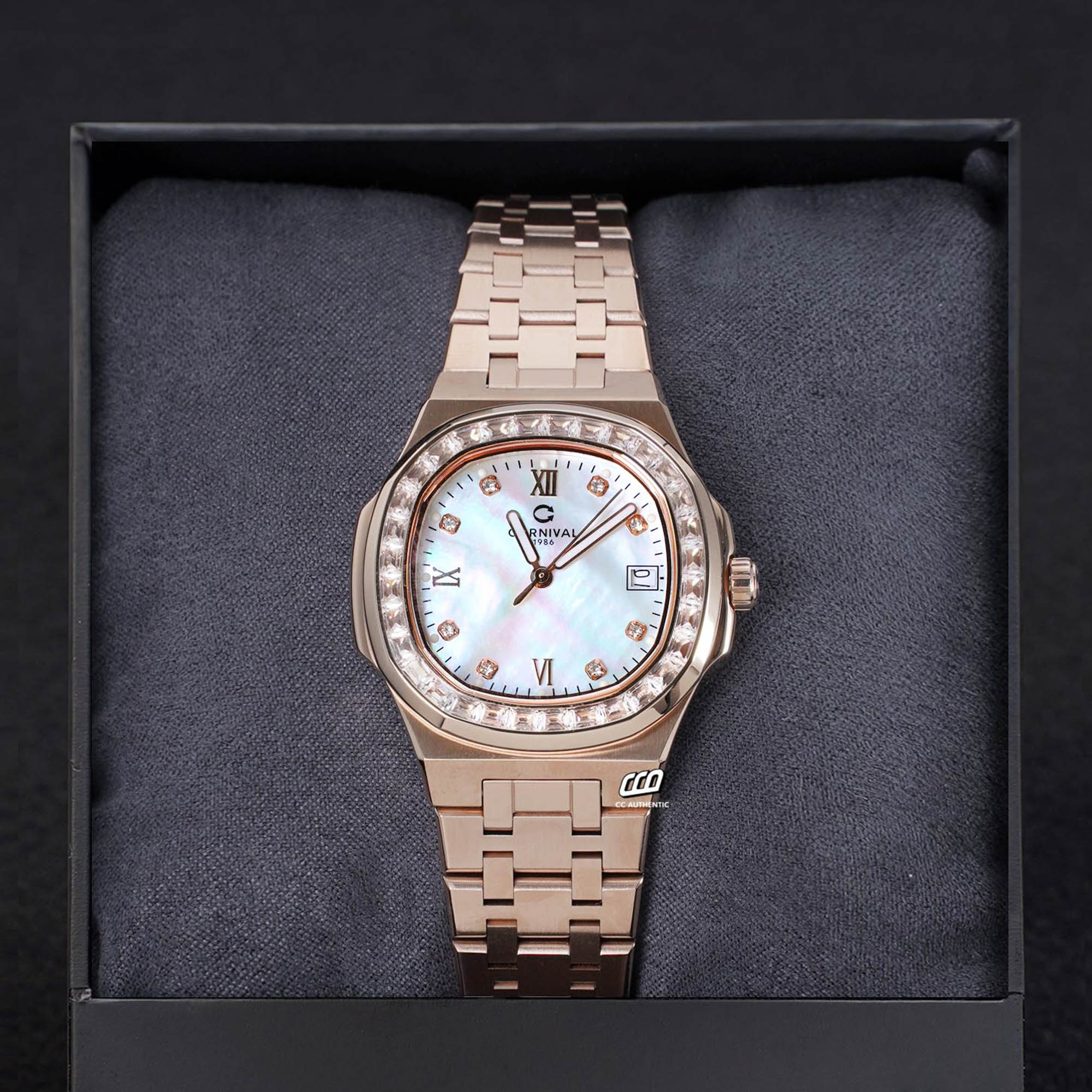 ĐỒNG HỒ NỮ CARNIVAL 8160L2 VH TK QUAZT 34MM