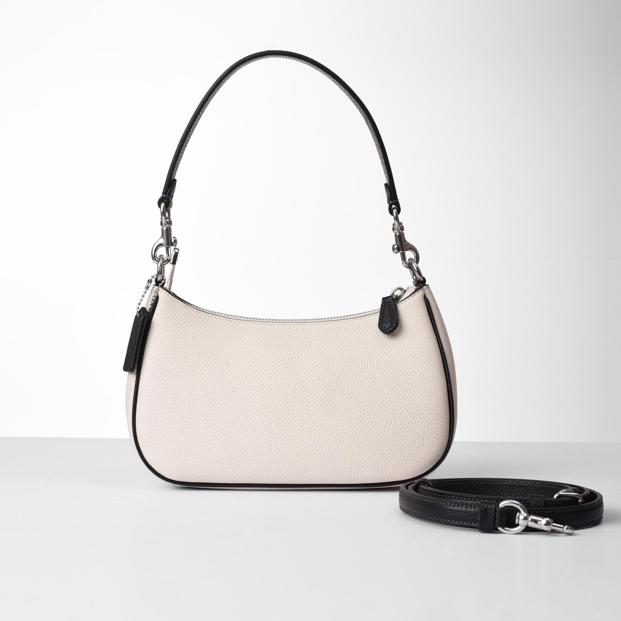 COACH VALUE TERI BAG - WHITE/BLACK
