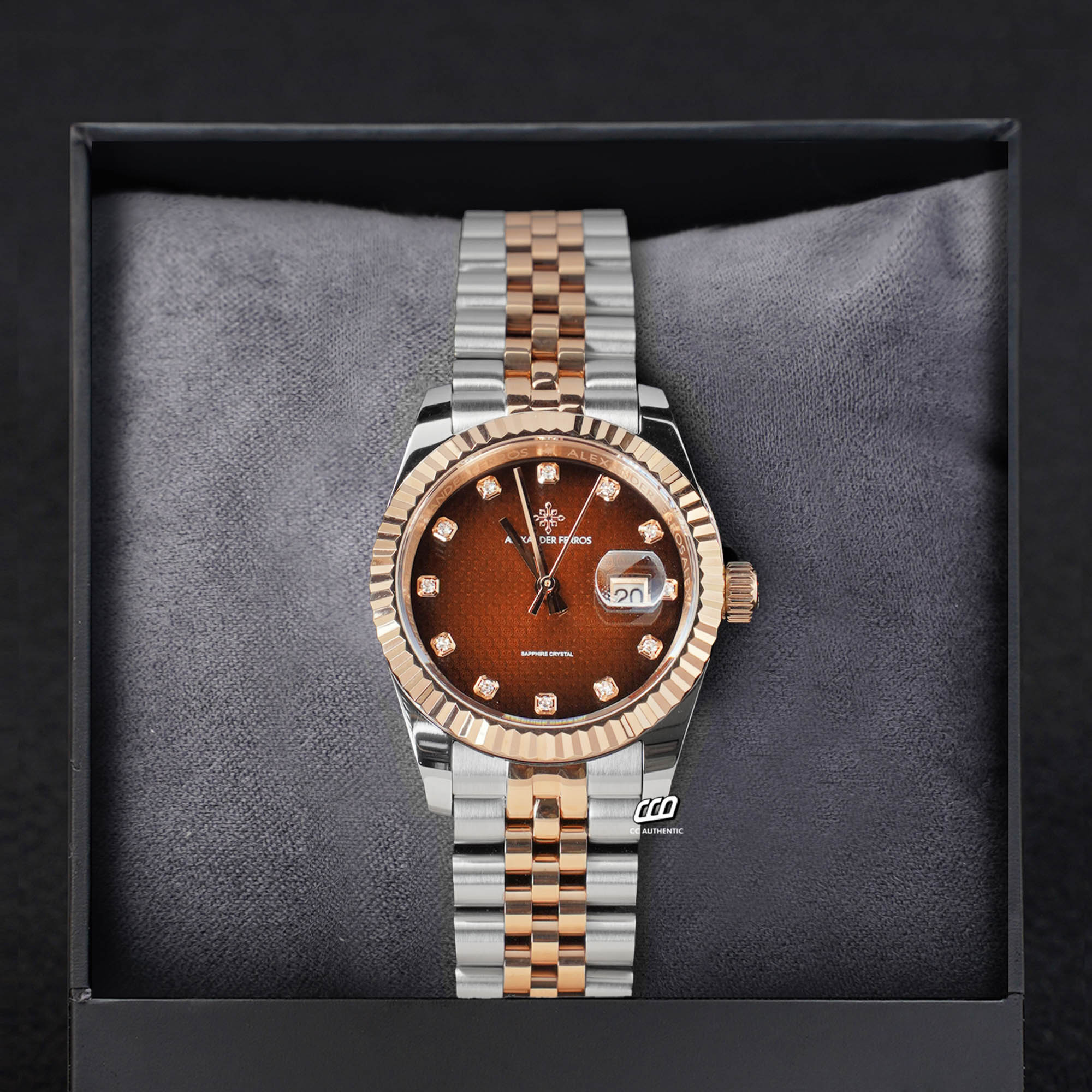 ĐỒNG HỒ NỮ ALEXANDER FERROS 8372D/08 QUARTZ 31MM
