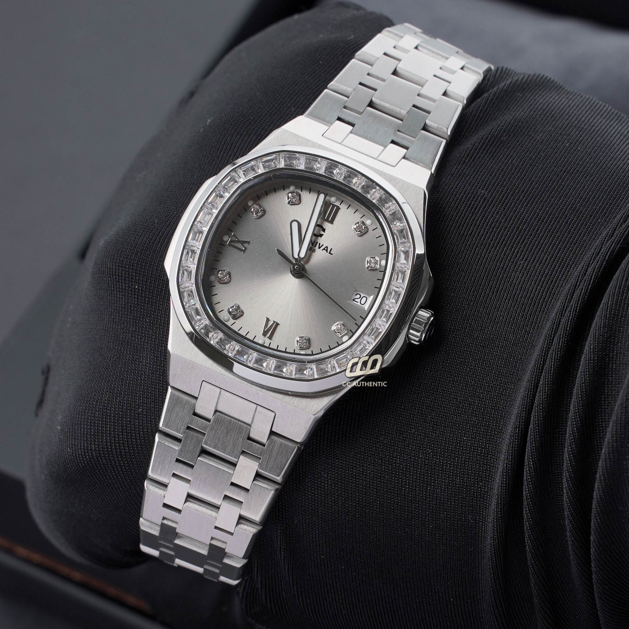 ĐỒNG HỒ NỮ CARNIVAL 8160L2 VT XAM QUAZT 34MM