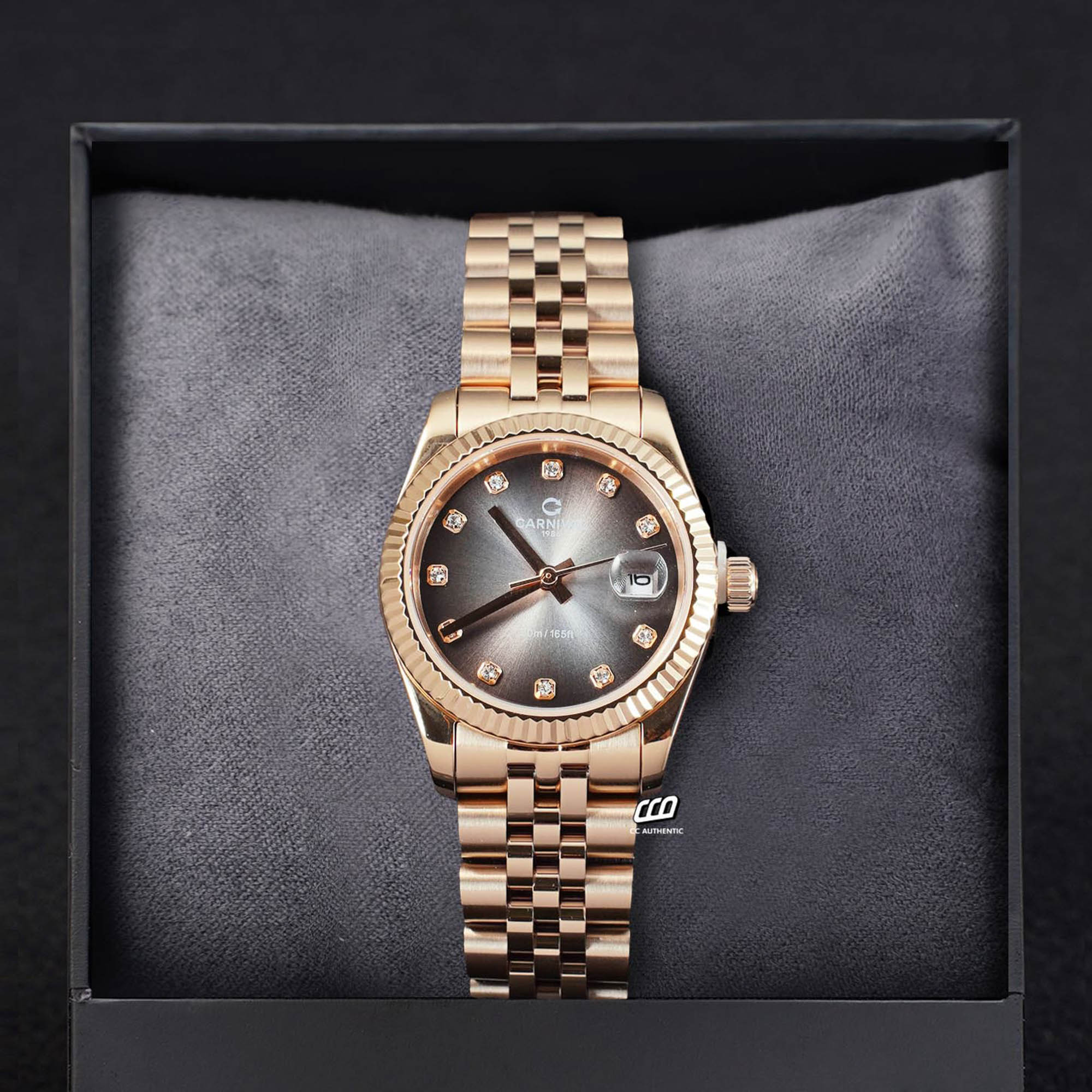 ĐỒNG HỒ NỮ CARNIVAL 8250L VH XAM QUARTZ 32MM
