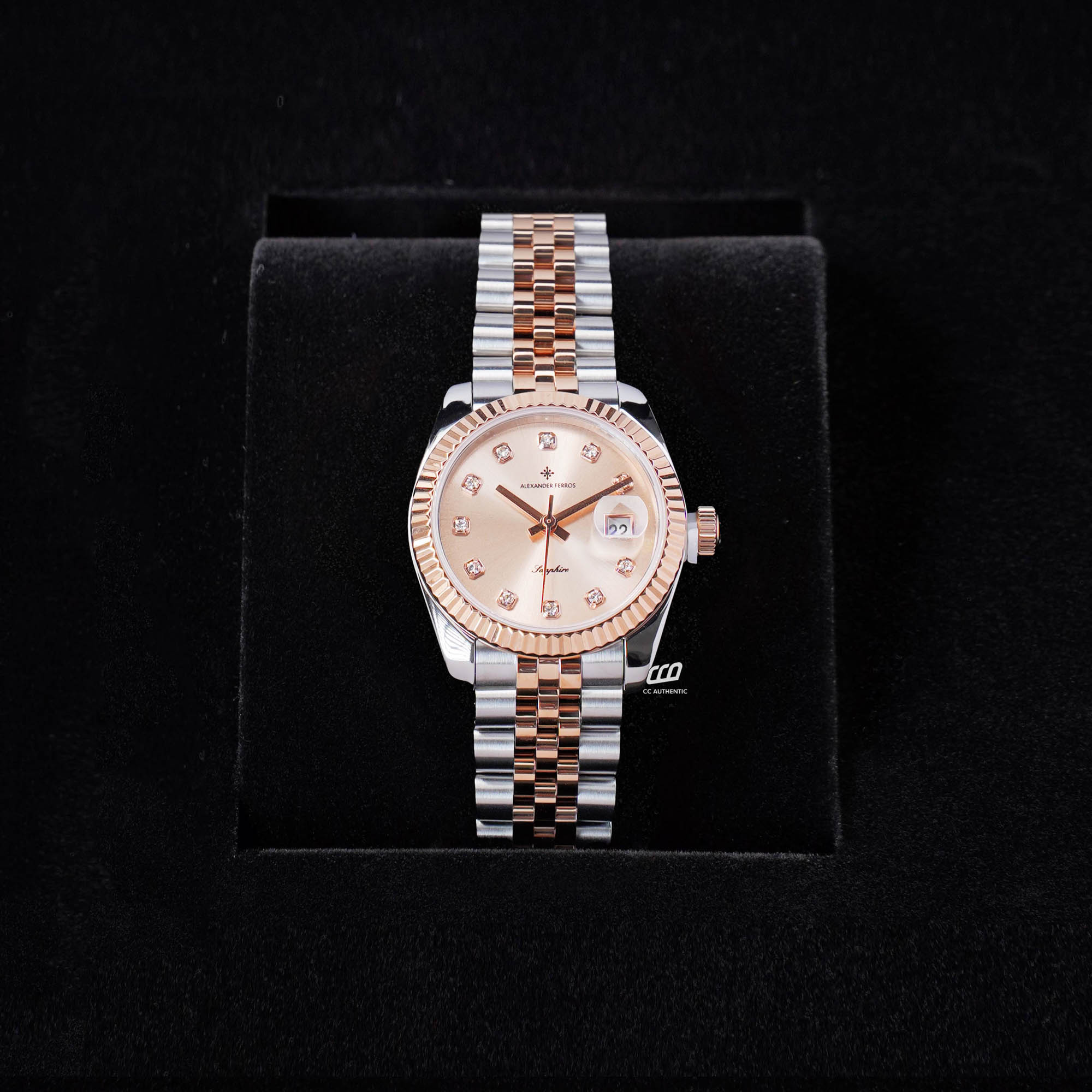 ĐỒNG HỒ NỮ ALEXANDER FERROS 8222D/16 QUAZT 31MM