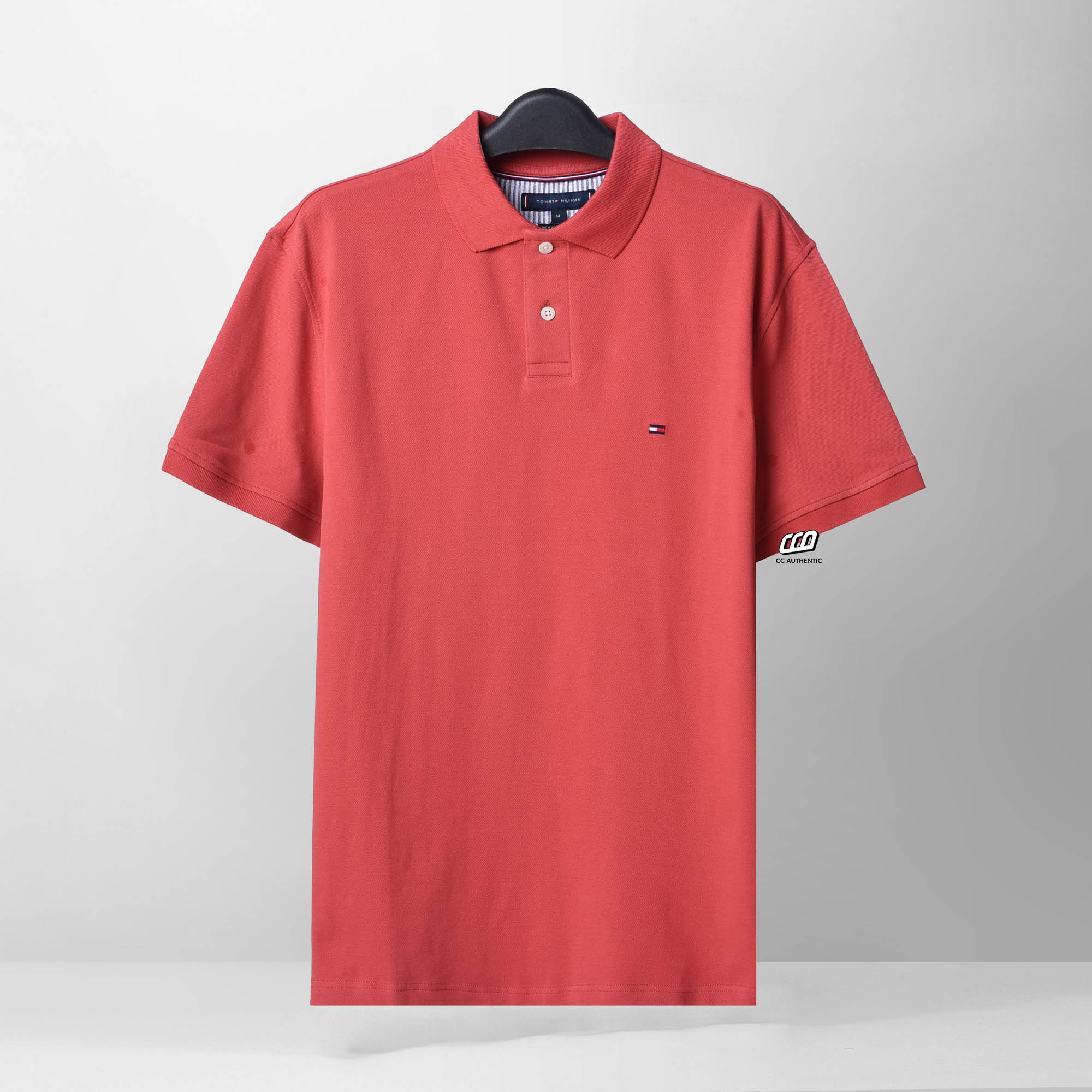 TOMMY HILFIGER BASIC POLO SHIRT - ORANGE