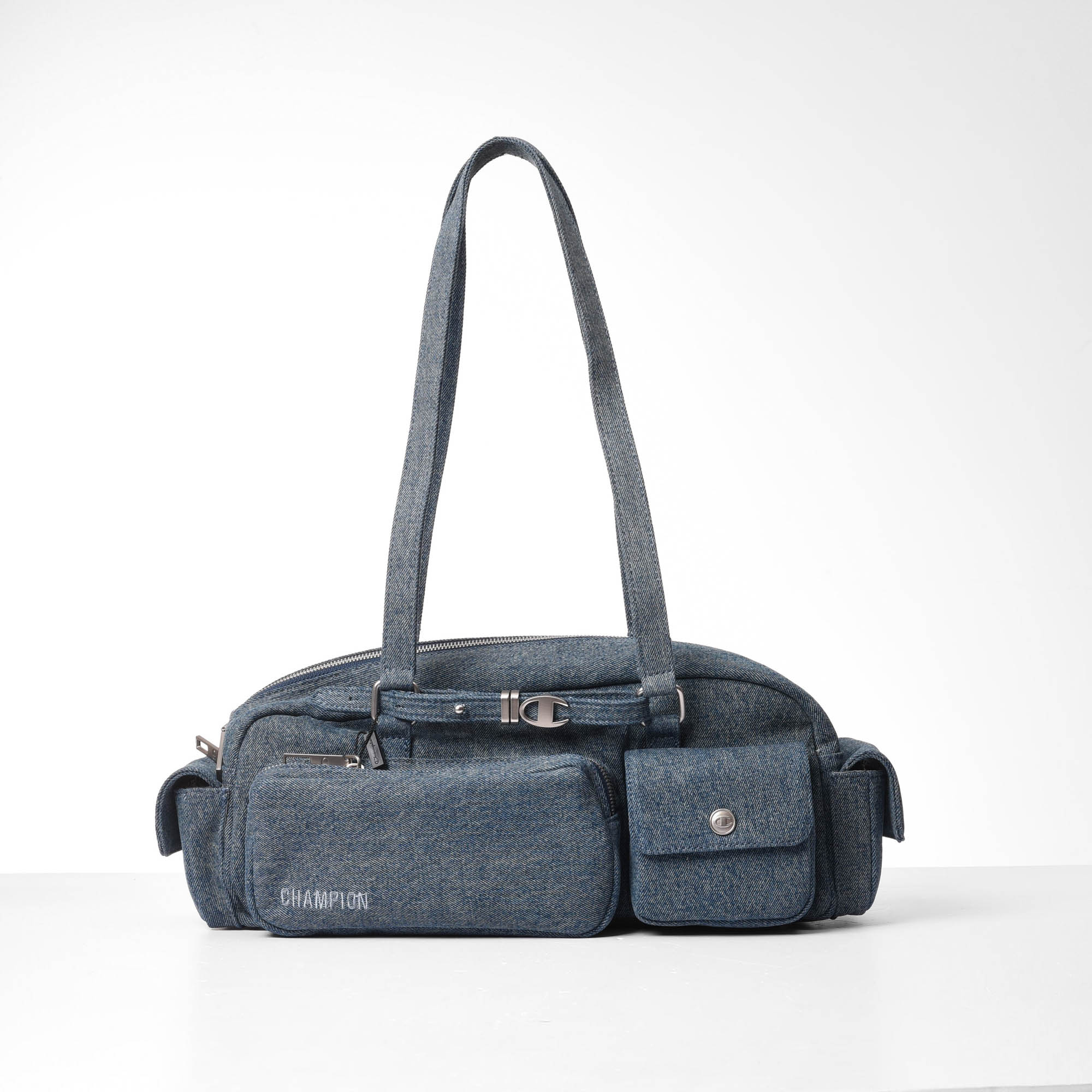 CHAMPION POCKET BAGUETTE BAG - NAVY JEAN