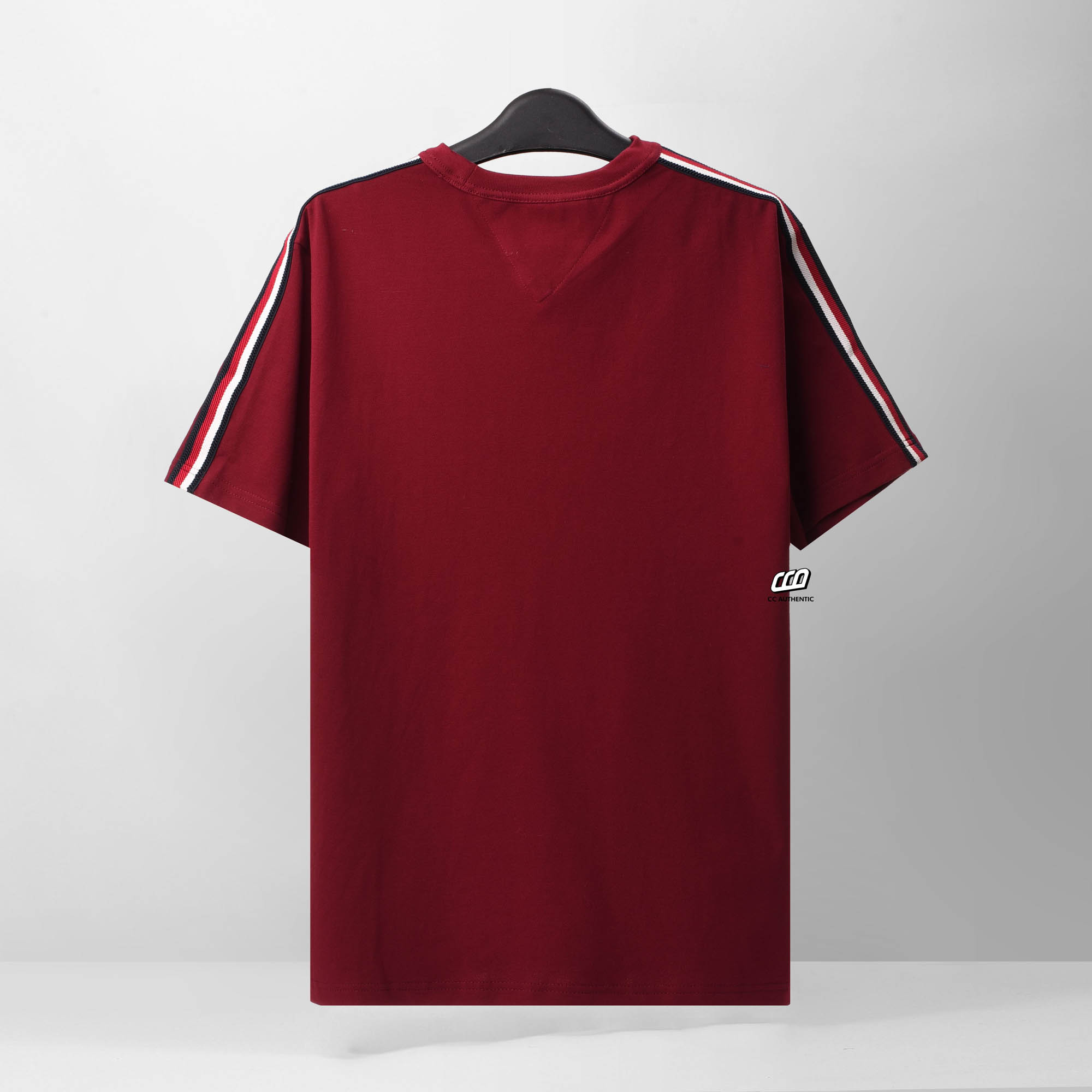 TOMMY GLOBAL STRIPE T-SHIRT - RED