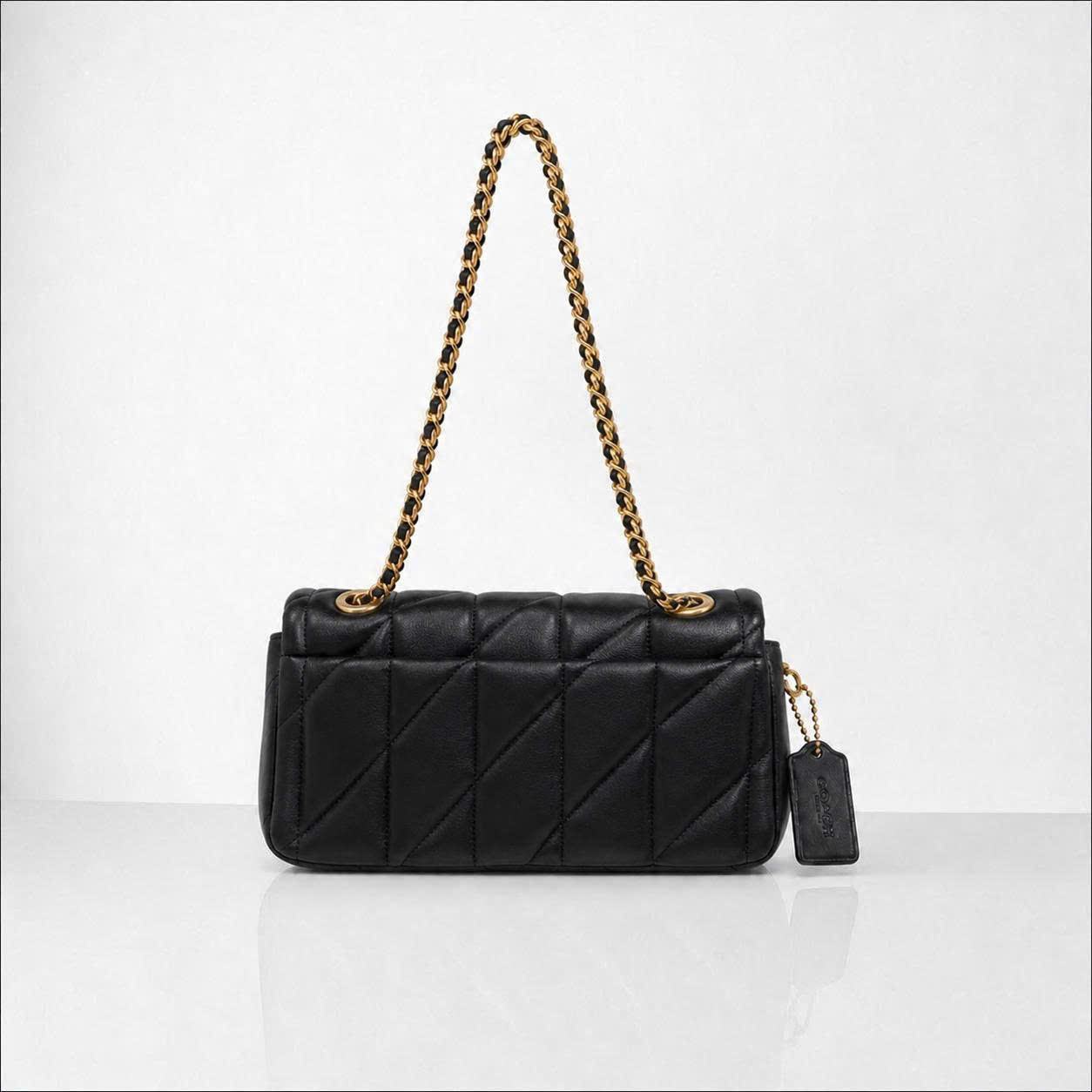 COACH TABBY 20 QUILTED SHOULDER BAG - BLACK