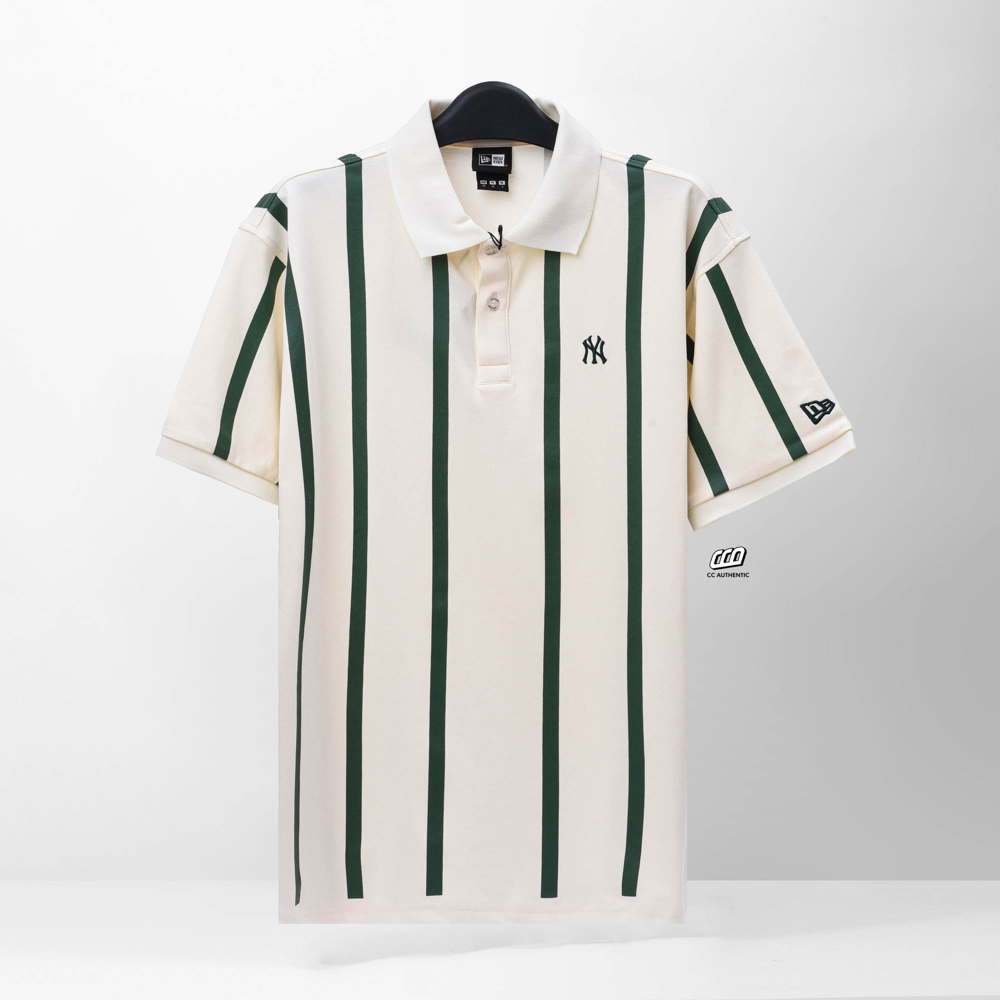 NEW ERA OVERGREEN POLO SHIRT - IVORY